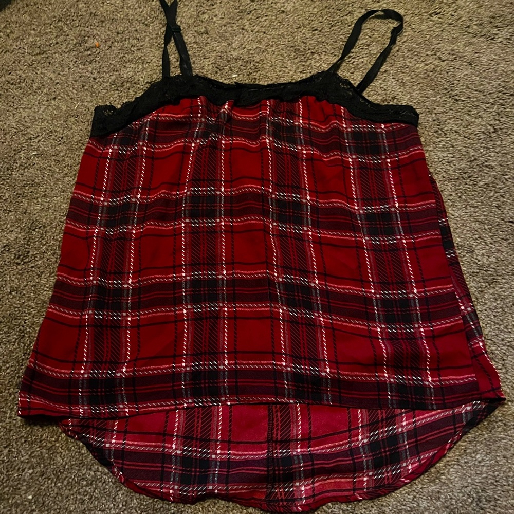 Rue 21 red black tank top